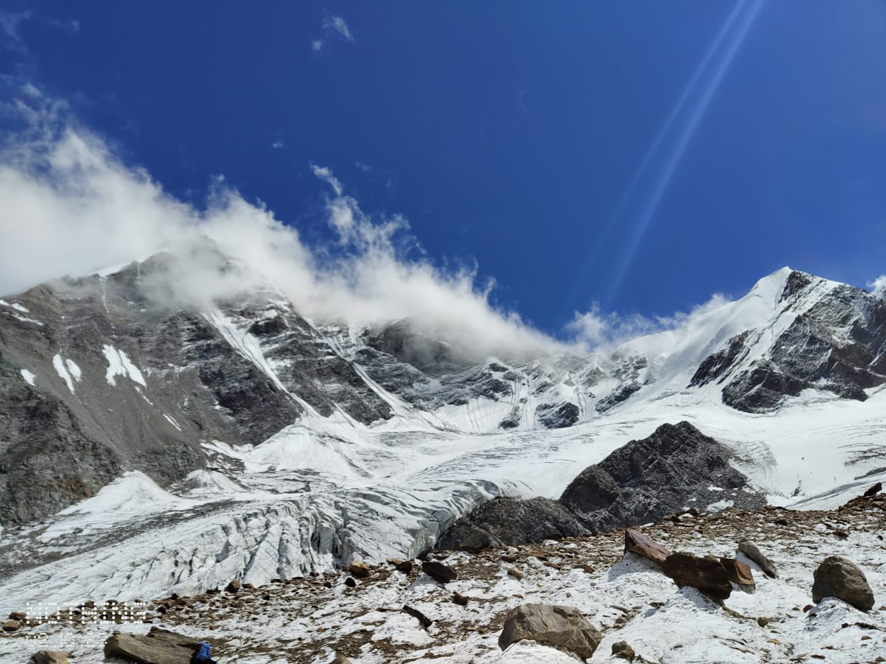 Snow-Covered Mountains in Gangotri, Uttarkashi